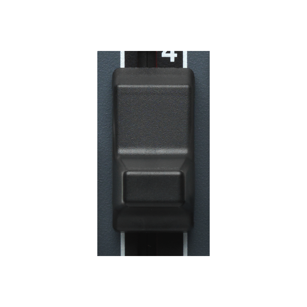 Lot De 6 Faders (potentiomètres Coulissants) HJ-205 - Noir Avec Ligne Blanche - 4 Mm - Pour Table De Mixage